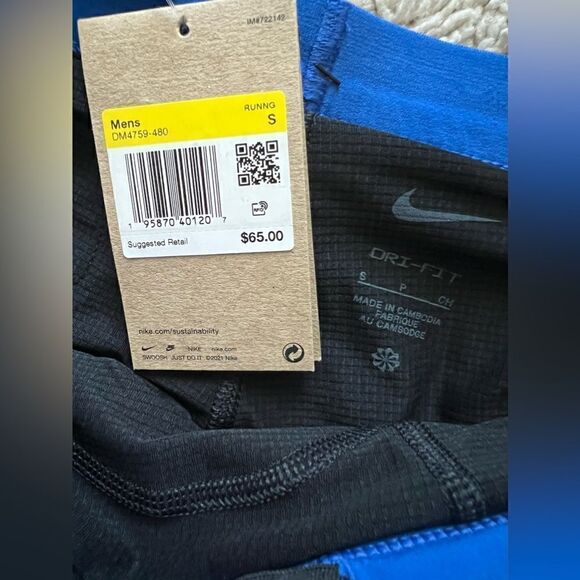 Nike Dri-Fit Stride 7" 2-in-1 Blue Running Shorts - Picture 8 of 11